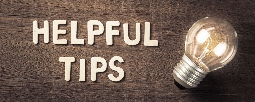 Een peertje met 'helpful tips' ernaast geschreven